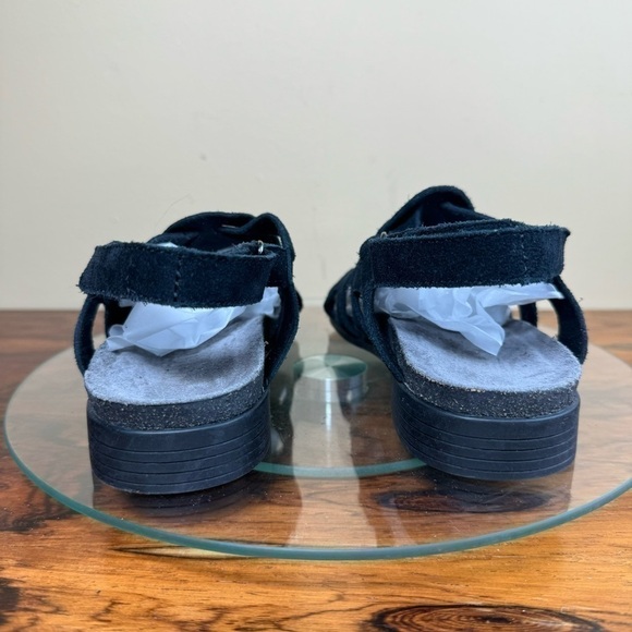 Munro Corine Sandals in black leather suede - Picture 11 of 15